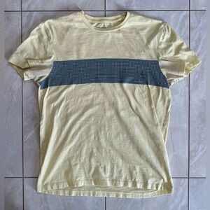 Calvin Klein Graphic T-shirt - Pastel Yellow / Grey, Medium